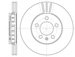Диск тормозной передний