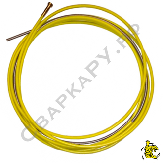 Канал направляющий горелки MIG/MAG Trafimet ф1.6-2.0мм 5м желтый для Maxi 350,450