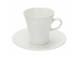 Кофейная пара Wilmax белая, фарфор, чашка 160 мл. &amp;amp;amp; блюдце WL-993005/AB