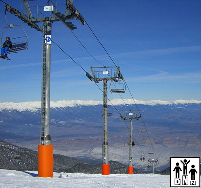 Мат защитный для горнолыжных трасс 1,3*2*0,2 крепление на люверсах DNN