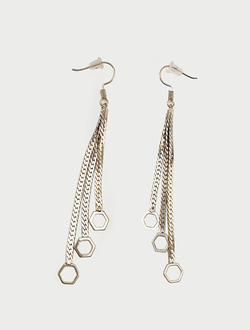 (АРТИКУЛ: 9260/50) СЕРЬГИ ЖЕНСКИЕ, МЕТАЛЛ, ЦВЕТ СЕРЕБРИСТО-ЗОЛОТИСТЫЙ