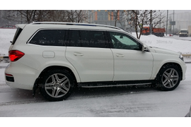 Тонировка Mercedes-GLS профессиональной пленкой производства США фото №11. 