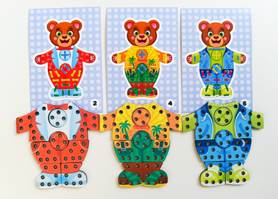 Шнуровка "Мишка, нарядись!"