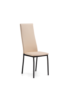 Стул на металлокаркасе Mirilis ваниль / темный мусс