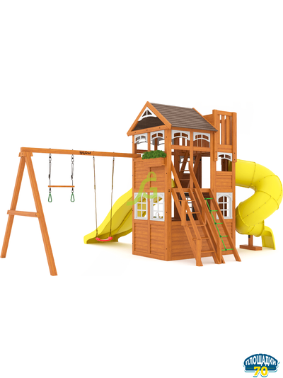 Детская площадка IgraGrad Клубный домик 4 Luxe с двумя горками