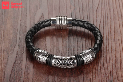 Кожаный современный браслет Madeira