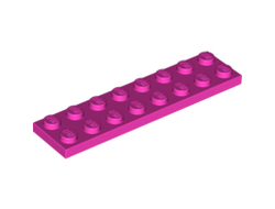 Plate 2 x 8, Dark Pink (3034 / 4112241 / 4243928 / 6054404 / 6383981)
