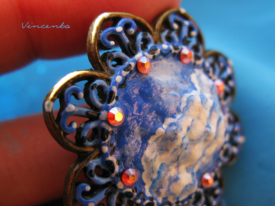 От второй звезды направо и прямо до утра!.. (Питер Пен) Волшебное украшение - брошь с небом и звёздами