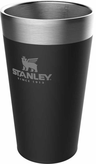 Термостакан STANLEY Adventure Stacking Vacuum Pint, 0.47л, черный