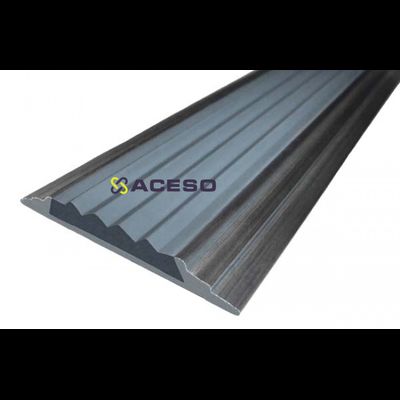 Алюминиевая полоса с резиновой вставкой 3000 мм  цвет в ассортименте