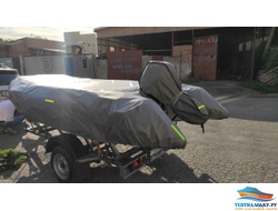 Тент на лодку Polar Bird модель PB-420E 2020 г.  пол-стеклокомпозит