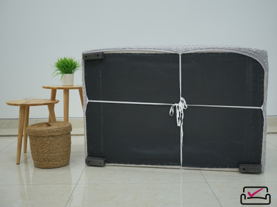 Чехол на 2хм диван Микрофибра Жемчужный. Защита для мягкой мебели от животных.