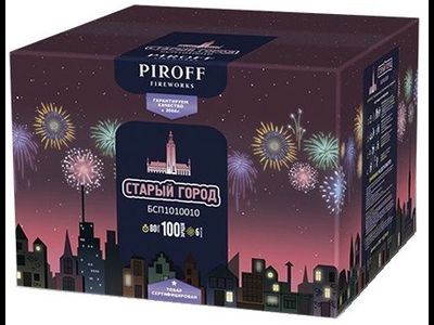 Батарея салютов СТАРЫЙ ГОРОД БСП1010010 PIROFF | Neva-Salut.com