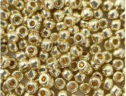 Toho 11/0 - 5г - PF559 Гальванизированный со стойким покрытием жёлтое золото