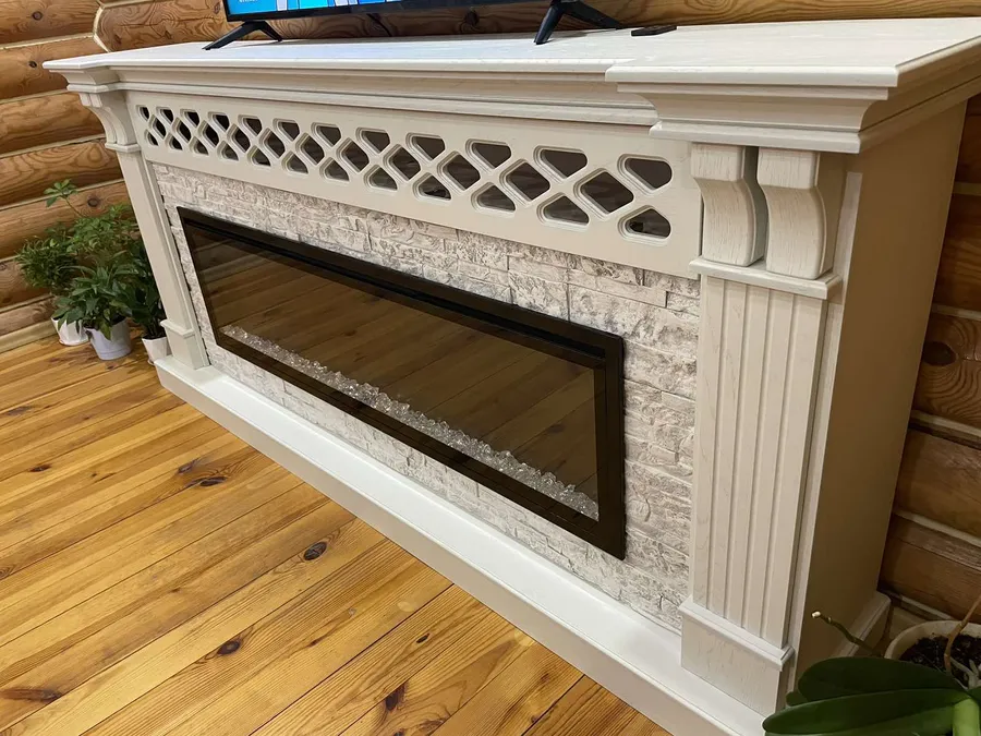 Линейный электрический камин Асгард