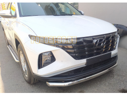 Защита переднего бампера d60 для Hyundai Tucson 2021-