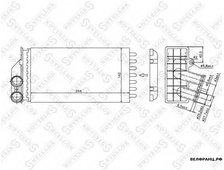 Радиатор отопителя Citroen C4 STELLOX [6448N5]