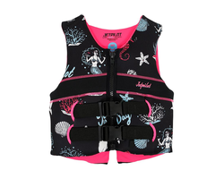 Спасательный жилет неопрен детский Jetpilot Cause Youth ISO 50N Neo Vest Girls Black/Pink