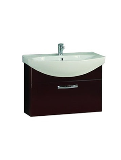 АКВАТОН. Тумба-умывальник "Ария 65" 1340-1.103 темно-коричневый с раковиной Смайл-65