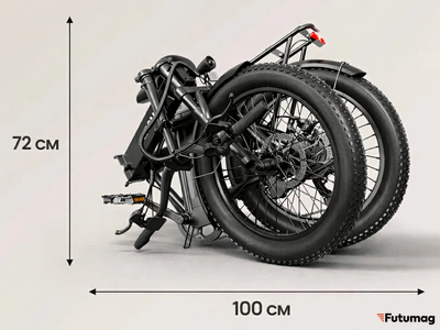 Электровелосипед QRONGE WATERFALL (4.0) бирюзовый