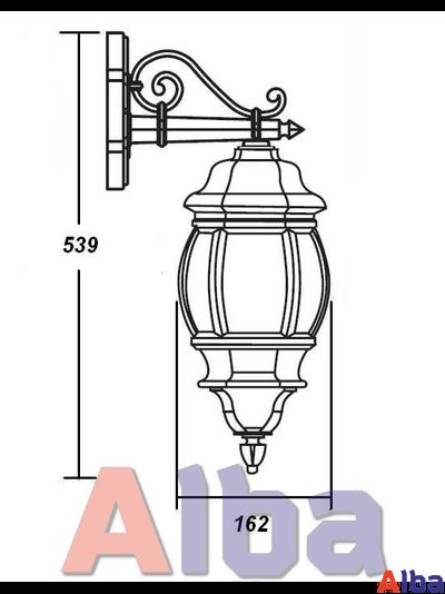 Садово парковый светильник America S 83402 gold