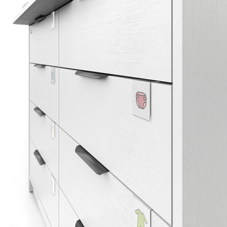 Комод пеленальный Pituso Kids Optimum Белый-белый