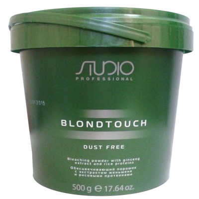 KAPOUS Studio Обесцвечивающий порошок для волос с экстрактом женьшеня и рисовыми протеинами Dust Free