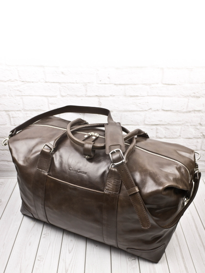 Кожаная дорожная сумка Fidenza Premium brown (арт. 
4036-52)