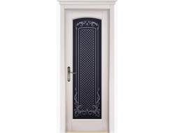 Дверь Витраж структурный СЛОНОВАЯ КОСТЬ