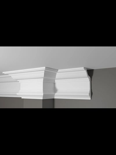 Потолочный плинтус DECOR-DIZAYN DD513, из дюрополимера, под покраску, ударопрочный, 2 метра