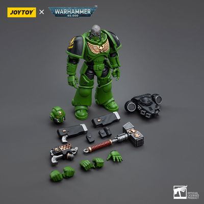 Сержант-интерцессор Саламандр (Warhammer 40k) - КОЛЛЕКЦИОННАЯ ФИГУРКА 1/18 Salamanders Assault Intercessors Sergeant Krajax (JT5215) - JOYTOY