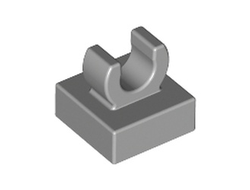 Tile, Modified 1 x 1 with Open O Clip, Light Bluish Gray (15712 6071229 6308012)