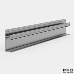 Теневой плинтус скрытого монтажа Pro Design 7210 Анодированный