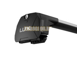 Багажник на крышу автомобиля LUX SCOUT-2 серый для Chery Tiggo 7 Pro MAX (рейлинг из трёх частей) 2022-… на интегрированные рейлинги