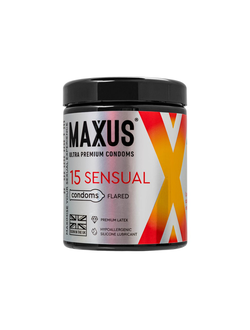0901-079 Презервативы Maxus SENSUAL, классические, латекс, 15 шт.