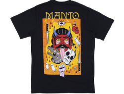 Купить Футболка MANTO t-shirt DIABLO black из натурального хлопка в черном цвете с принтом