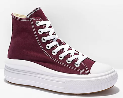Кеды Converse Move High Platform Dark Beetroot