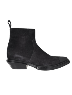 Зимние ботинки казаки Balenciaga замшевые женские