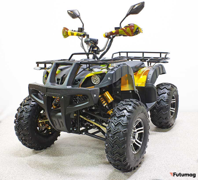 Квадроцикл GreenCamel Sahara AWD 4*4 (60V 2*2kW R10 alum Дифференциал) зеленый