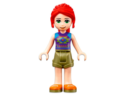 Friends Mia - Olive Green Shorts, Dark Purple Top with Diamonds and Triangles, n/a (frnd409)