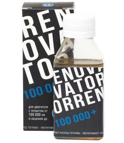 Добавка для увеличения ресурса двигателя с пробегом от 100 000 км и объемом до 3,2 л RENOVATOR