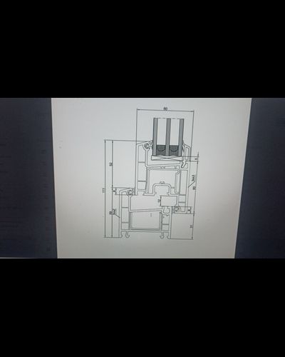 011-Ширина-1000 высота 1000. Профиль Melke 60 , 32 стеклопакет,ПОВОРТНО - ОТКИДНОЕ (ЛЕВОЕ)