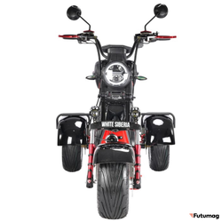 Электроскутер WHITE SIBERIA Pro Trike Трицикл 3000W Черный