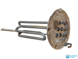 ТЭН 2500W(1000+1500), TW, нерж, Ø125, М5, клеммы под разъем, L265мм, 220V