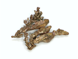 Медь самородная, коллекционный образец, Казахстан (26*20*5 мм, вес: 2,6 г) №21939