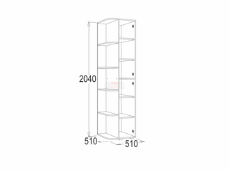 ШКАФ КРАЙНИЙ ОМЕГА-16