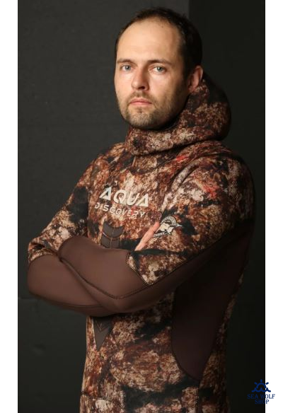 Гидрокостюм неопрен 9мм AquaDiscovery «Атаман V2» CAMO р.56