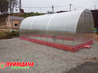 Теплица «Дачница Усиленная» 3*6 м. Сотовый поликарбонат 6 мм.