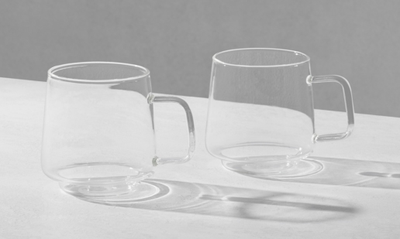 Набор кружек  прозрачный, 0,4 л, 2 шт