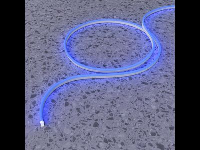 Гибкий неон 1708 24В 9,6Вт/м Blue IP67 5м, 200521